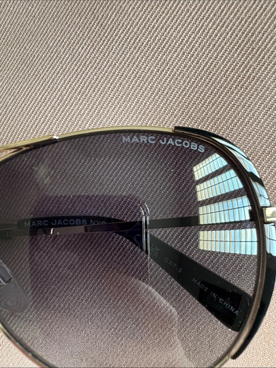 Marc Jacobs Black Sunglasses with Silver Accents- unisex main image 6